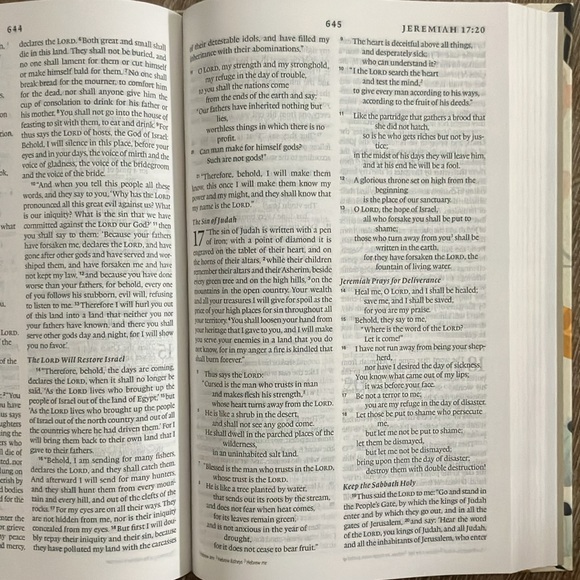 Floral Thinline Bible - ESV - Large Print - Picture 4 of 5